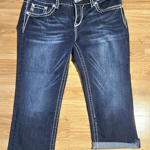 Miss Me Dark Wash Cropped Jeans